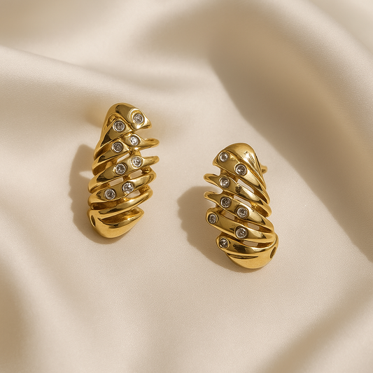 Galaxy Spiral Earrings