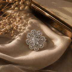 Diamond Bloom Statement Ring