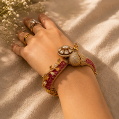 Mayura Ruby Maharani Bracelet