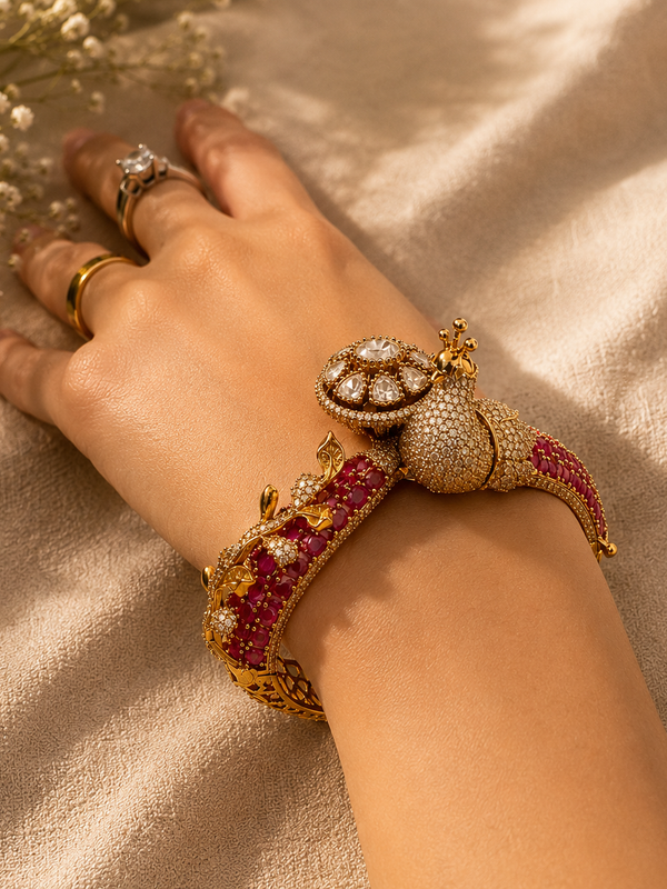 Mayura Ruby Maharani Bracelet