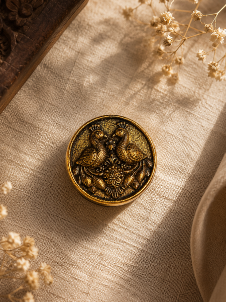 Mayura Heritage Gold Button Cover