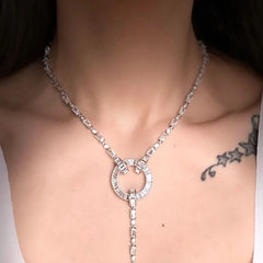 Celestial Diamond Neelam Necklace Set