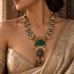 Simha Emerald Heritage Necklace Set