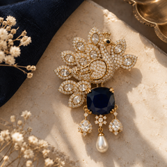Neel Mayura Brooch