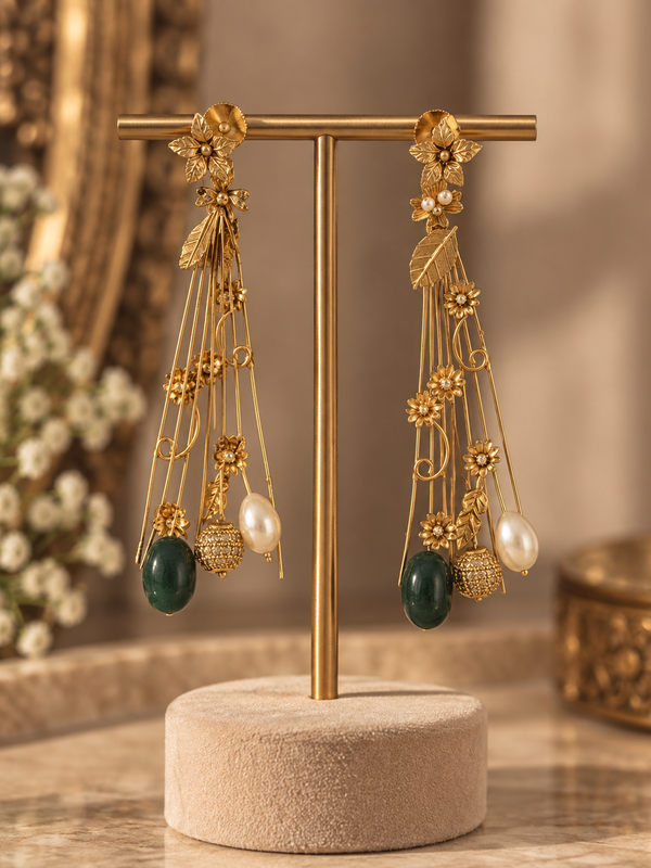 Bagh-e-Noor Botanical Necklace & Earrings Set