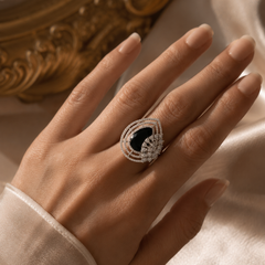 Nisha Onyx Statement Ring