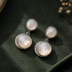 Selene Mother of Pearl Drop Earrings