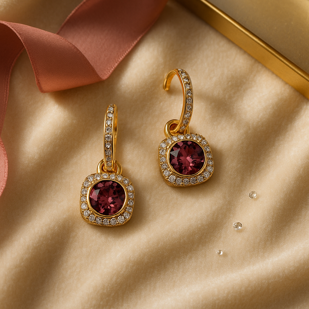 Burgundy Aura Halo Drops