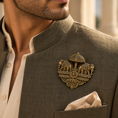 Rajvansh Royal Elephant Heritage Brooch – Classic Edition