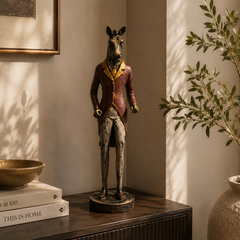 The Dapper Giraffe Gentleman Sculpture