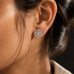 Celeste Geometric Studs