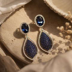 Neelam Midnight Drop Earrings