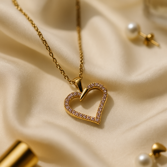 Radiant Heart Pendant Necklace