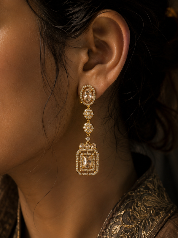Aurelia Champagne Drop Earrings