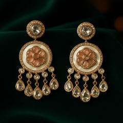Noorjahan Polki Floral Necklace Set