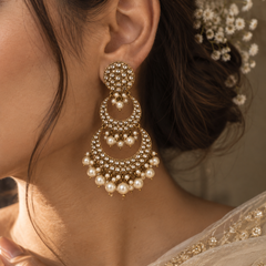 Noor Pearl Chandbali Earrings