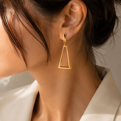 Apex Geometric Drop Earrings