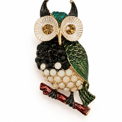 Athena Owl Brooch