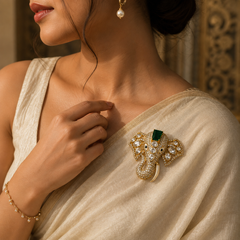The Maharaja Elephant Statement Brooch