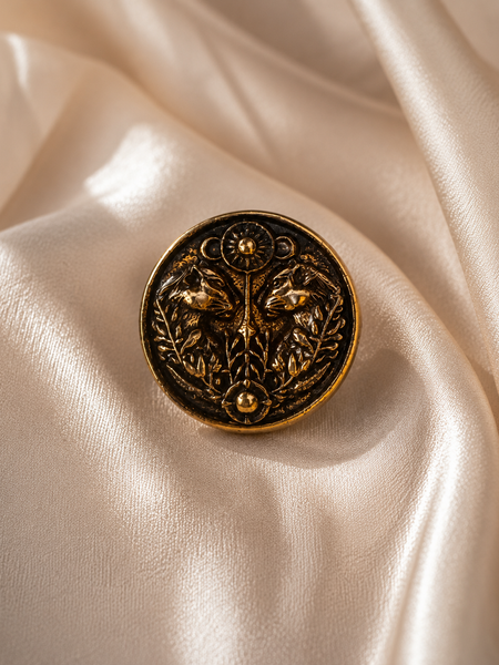 Vanraj Twin Tiger Button Cover