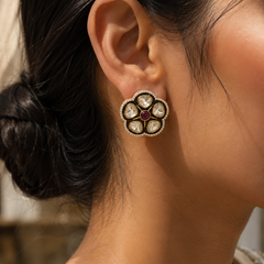 Gulnaar Polki Stud Earrings