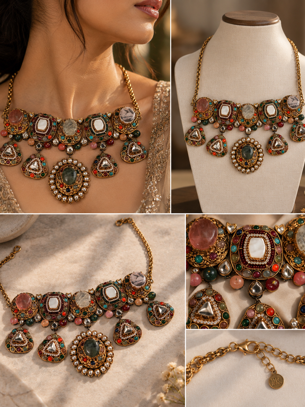 Navrasa Heritage Choker & Earrings Set