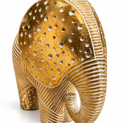 The Golden Bond – Elephant Duo Sculpture Set