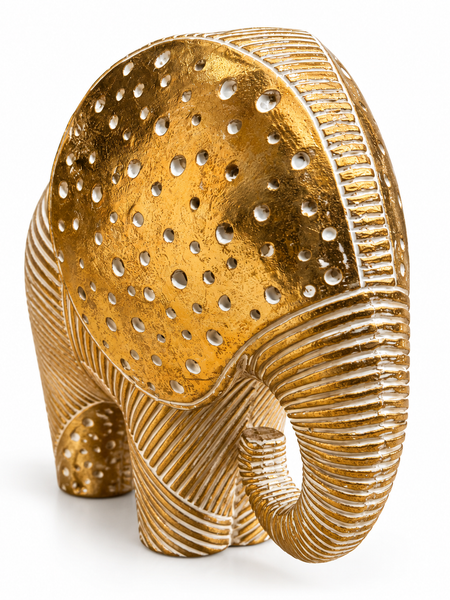 The Golden Bond – Elephant Duo Sculpture Set