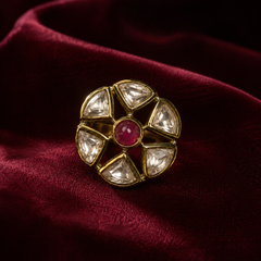 Noor Ruby Polki Ring