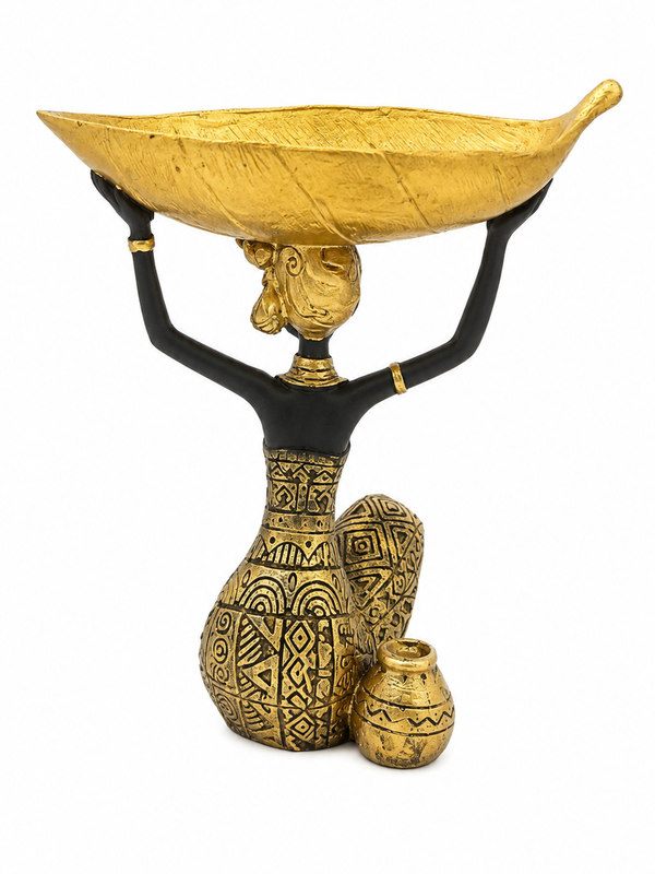 The Golden Gatherer Decorative Bowl Sculpture