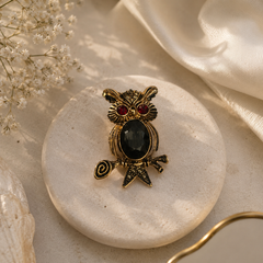 Midnight Owl Brooch