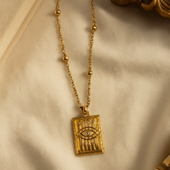 Solara Evil Eye Pendant Necklace