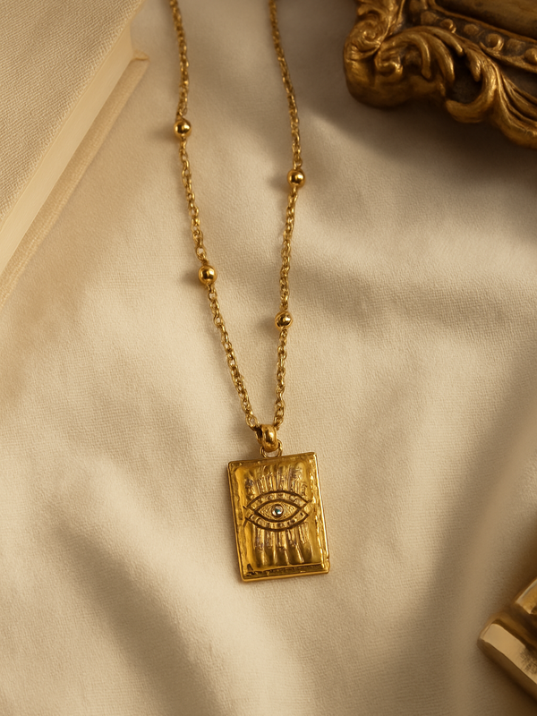 Solara Evil Eye Pendant Necklace