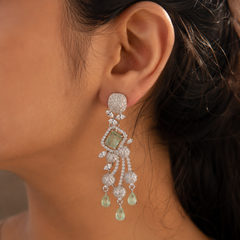 Serena Mint Cascade Earrings
