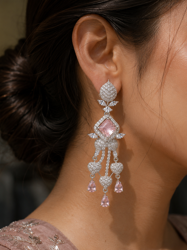 Rosé Royale Statement Earrings
