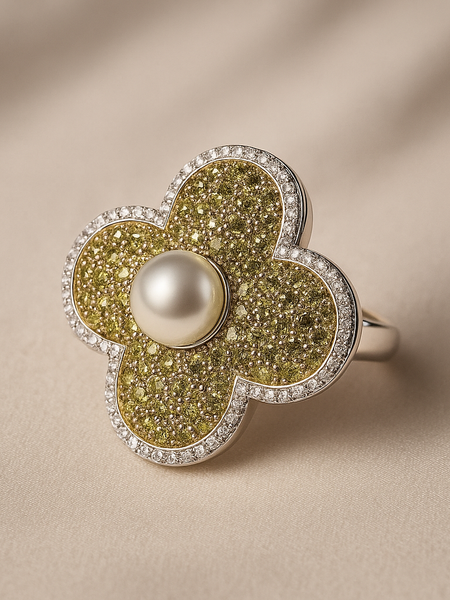 Aurelia Pearl Bloom Ring