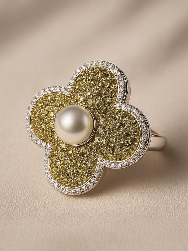 Aurelia Pearl Bloom Ring