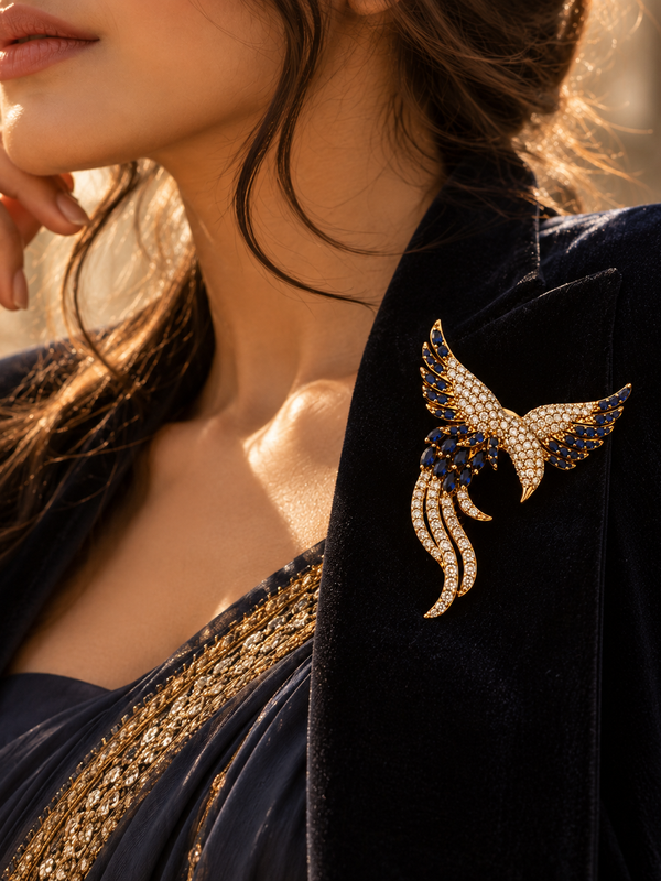 Neel Udaan Brooch