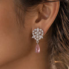 Roselle Blush Drop Earrings