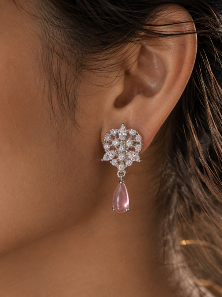 Roselle Blush Drop Earrings