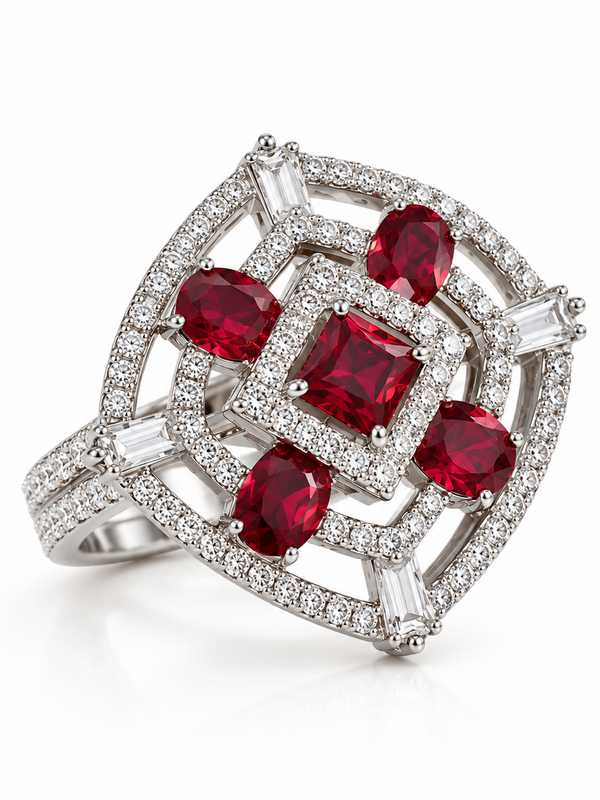 Ruby Aabha Statement Ring