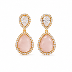 Gulnaar Blush Drop Earrings