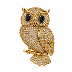 Nocturne Owl Brooch