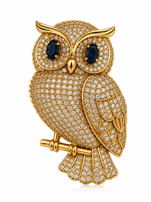 Nocturne Owl Brooch
