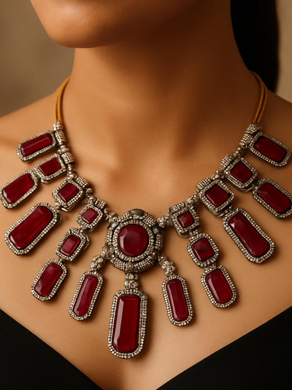 Imperial Ruby Heirloom Choker Set