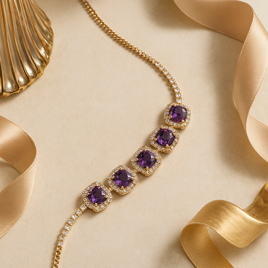 Amara Amethyst Bracelet