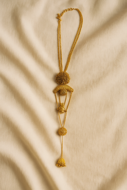 Temple  Gold-Plated Necklace Set