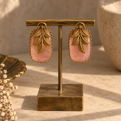 Gulnaar Bird & Blush Stone Pendant Necklace