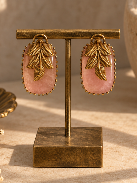 Gulnaar Bird & Blush Stone Pendant Necklace