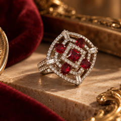 Ruby Aabha Statement Ring